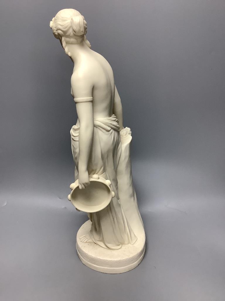 A Copeland parian figure, 'Dancing girl in repose', height 46cm